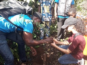 Océane et Peguy spécialiste de la biodiversité AMAF-BENIN